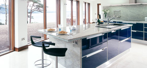 Kitchens > Completed Projects > Blue Kitchen, Carlingford